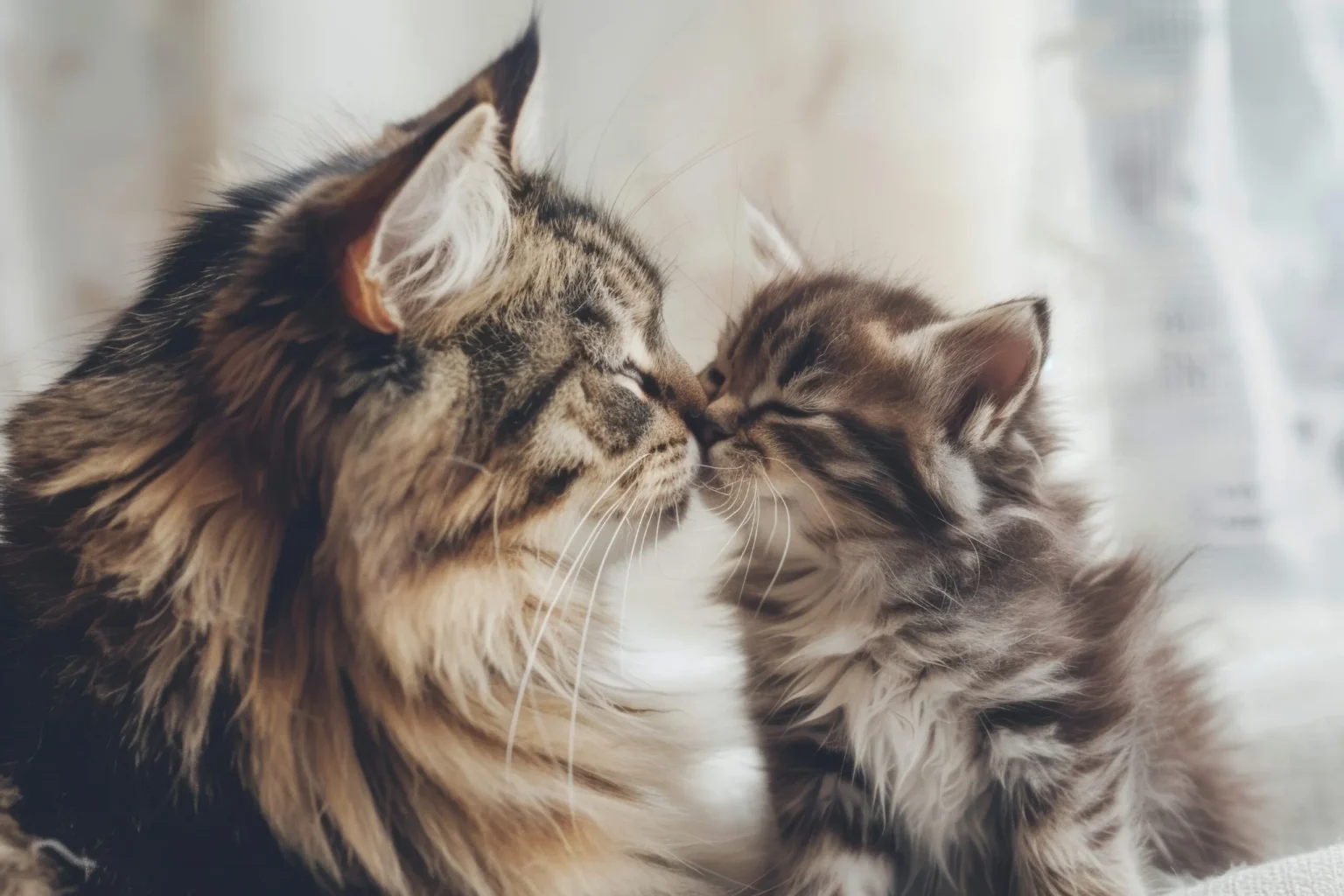 ¿Las mamás gatas reconocen el maullido de sus bebés?