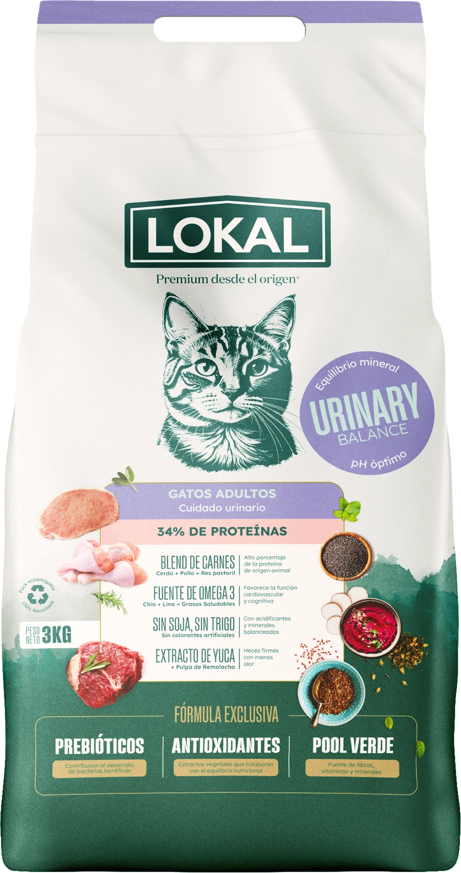 Package frente Gatos Urinary