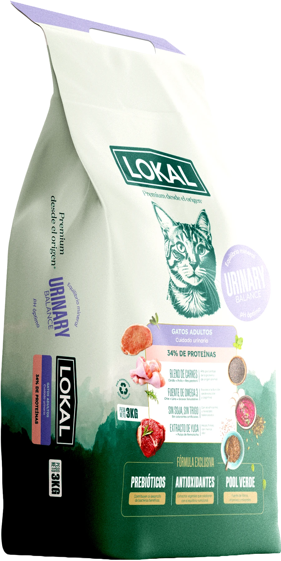 Package lateral Gatos Urinary